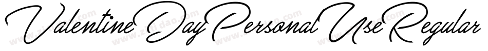 ValentineDayPersonalUseRegular-Pjyr字体转换
