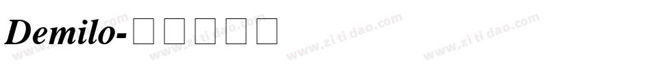 Demilo字体转换