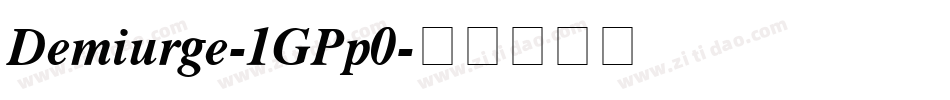 Demiurge-1GPp0字体转换