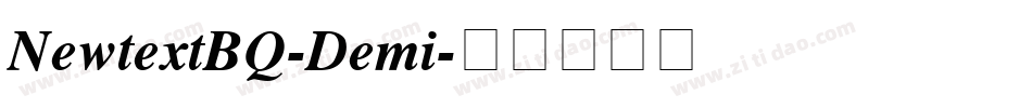 NewtextBQ-Demi字体转换