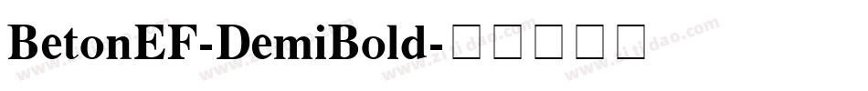 BetonEF-DemiBold字体转换