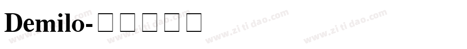 Demilo字体转换