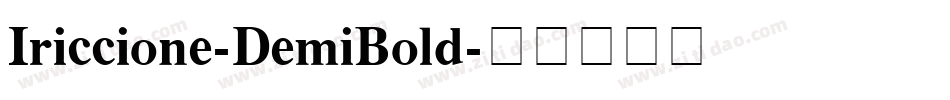 Iriccione-DemiBold字体转换