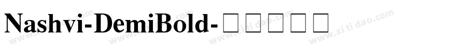 Nashvi-DemiBold字体转换