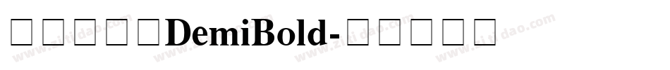 方正非凡体DemiBold字体转换