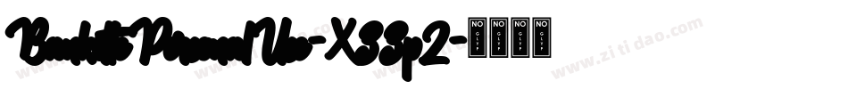 BankittePersonalUse-X33p2字体转换