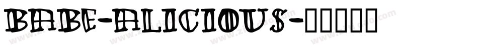 Babe-alicious字体转换