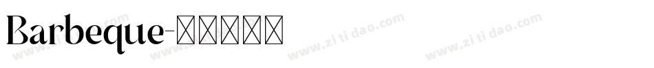 Barbeque字体转换