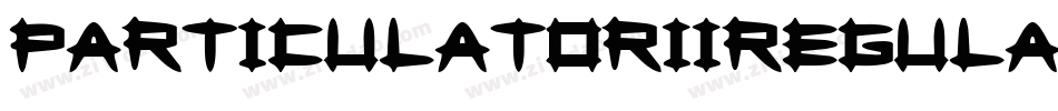 ParticulatorIiRegular-2z18字体转换