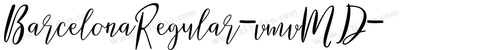 BarcelonaRegular-vmvMD字体转换