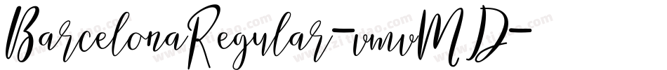 BarcelonaRegular-vmvMD字体转换