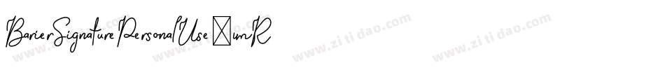 BarierSignaturePersonalUse-vmRzL字体转换