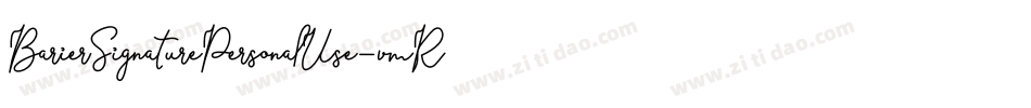 BarierSignaturePersonalUse-vmRzL字体转换