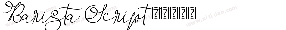 Barista-Script字体转换