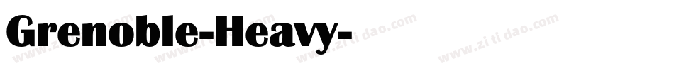 Grenoble-Heavy字体转换