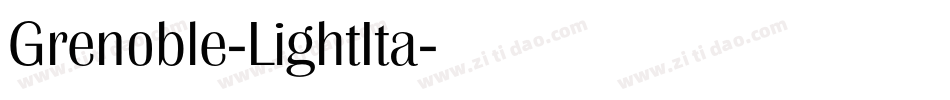 Grenoble-LightIta字体转换