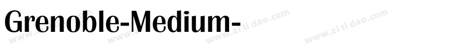 Grenoble-Medium字体转换