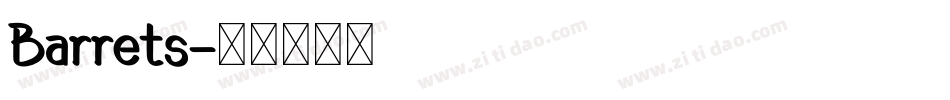 Barrets字体转换