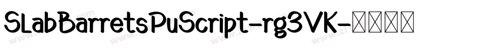 SlabBarretsPuScript-rg3VK字体转换