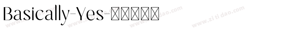 Basically-Yes字体转换