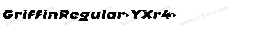 GriffinRegular-YXr4字体转换