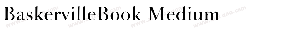 BaskervilleBook-Medium字体转换