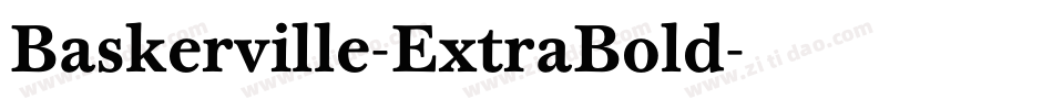 Baskerville-ExtraBold字体转换