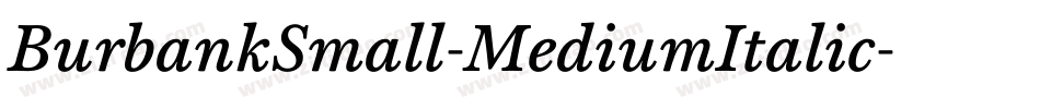 BurbankSmall-MediumItalic字体转换
