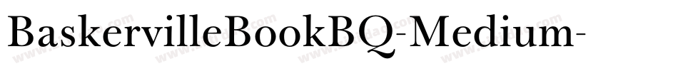 BaskervilleBookBQ-Medium字体转换