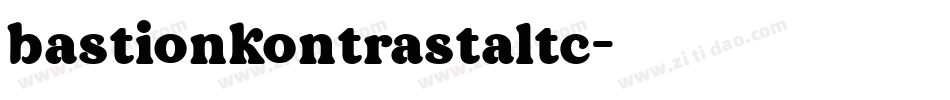 bastionkontrastaltc字体转换