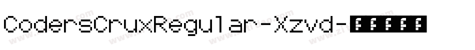 CodersCruxRegular-Xzvd字体转换