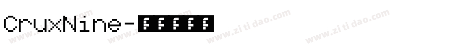 CruxNine字体转换