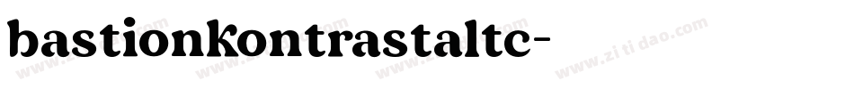bastionkontrastaltc字体转换