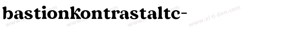 bastionkontrastaltc字体转换