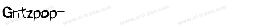 Gritzpop字体转换
