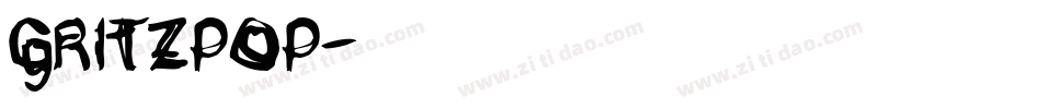 Gritzpop字体转换