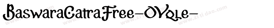 BaswaraCatraFree-OVqle字体转换