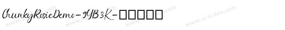 ChunkyRosieDemo-9YB3K字体转换