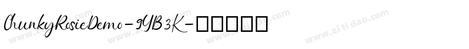 ChunkyRosieDemo-9YB3K字体转换