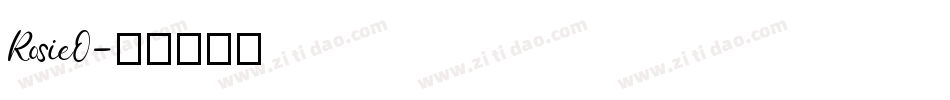 RosieO字体转换