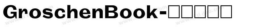 GroschenBook字体转换