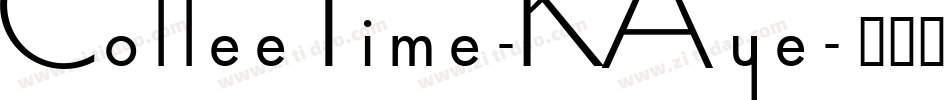 CoffeeTime-KAye字体转换