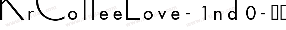 KrCoffeeLove-1nd0字体转换