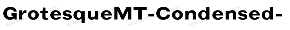 GrotesqueMT-Condensed字体转换