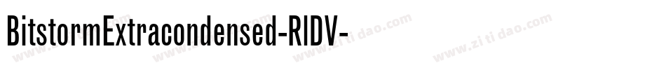 BitstormExtracondensed-RlDV字体转换