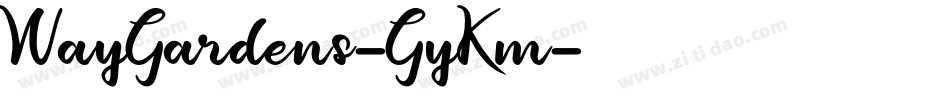 WayGardens-GyKm字体转换
