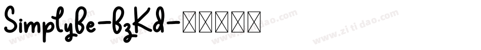 SimplyBe-BzKd字体转换