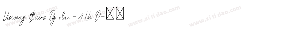 VisionaryStairsRegular-4VpD字体转换
