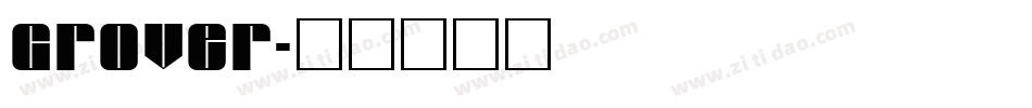 Grover字体转换