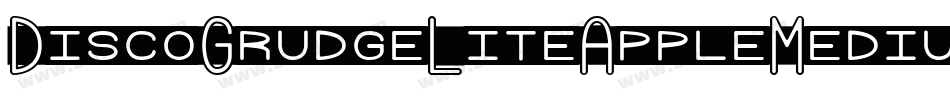 DiscoGrudgeLiteAppleMedium-4dPB字体转换